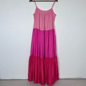 Color Block Pink Maxi